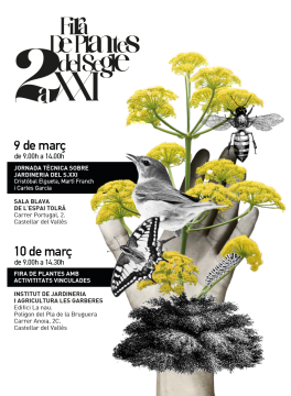2a FIRA DE PLANTES DEL SEGLE XXI